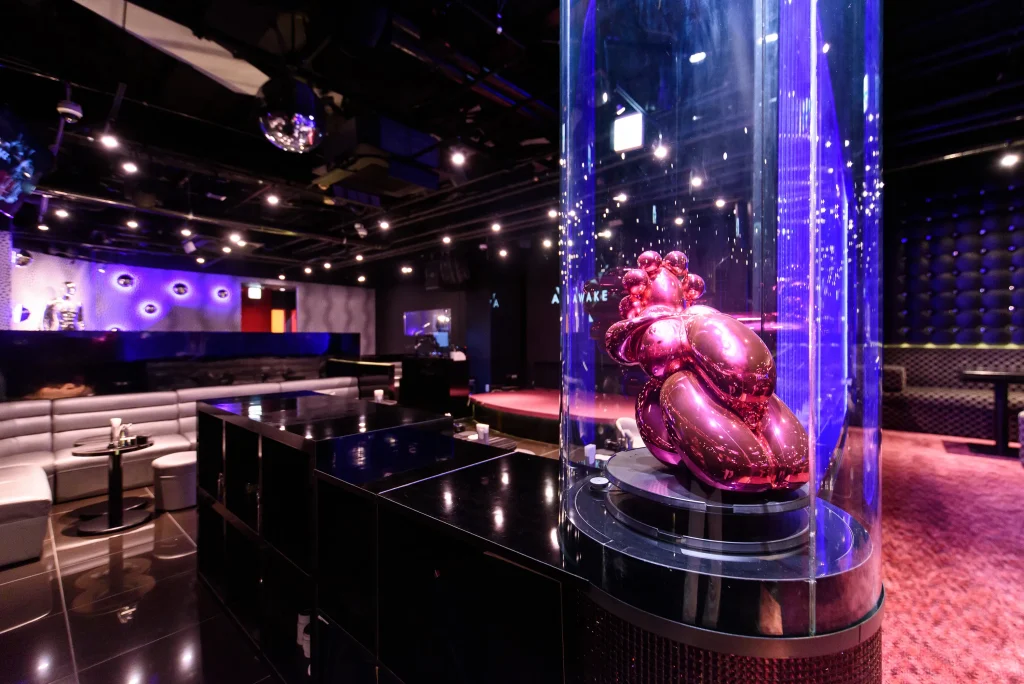 Stylish interior of a Japanese host club in Tokyo showcasing nightlife culture
