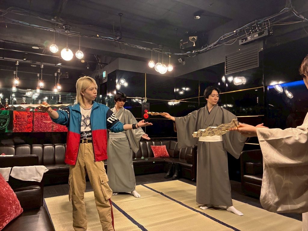 Members practicing in Host club