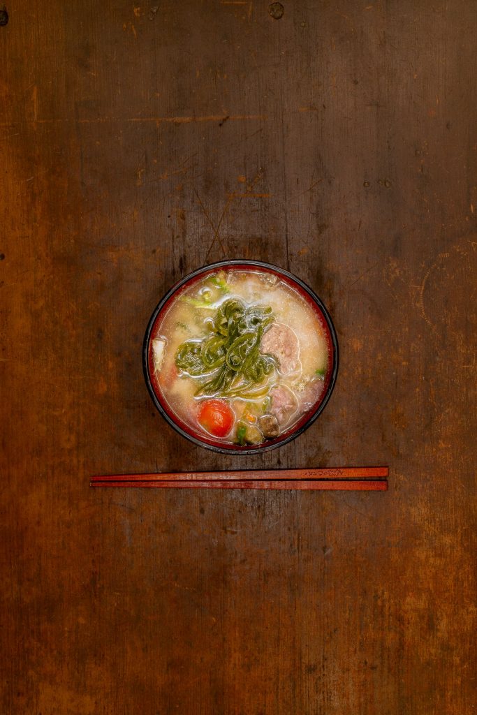 DAIDOKORO: a bowl of miso soup.